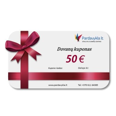 Dovanų kuponas 50 EUR