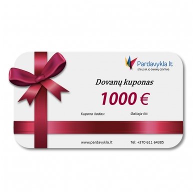 Dovanų kuponas 1000 EUR
